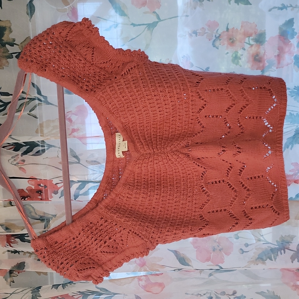 Aeropostale Crocheted Crop Top